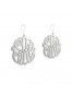 1/2 inch Sterling Silver Cutout Personalized Initial French Wire Earrings